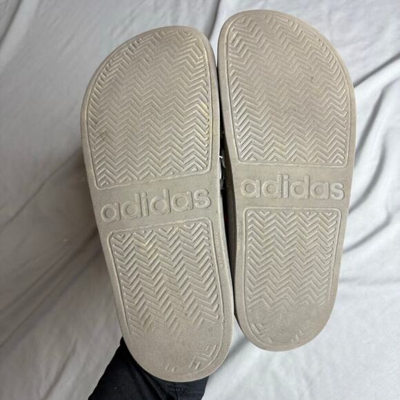 Gray adidas Men’s slides size 6 - Picture 2 of 5